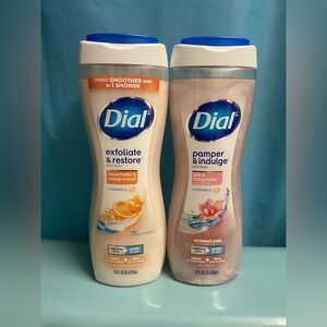 Dial Body 16 fl oz (2 Pack ~ Cocoa Butter & Orange Extract and Silk & Magnolia)